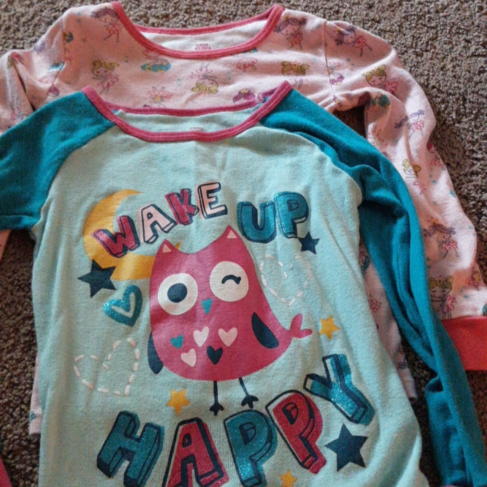 Toddler girls pajamas shirts